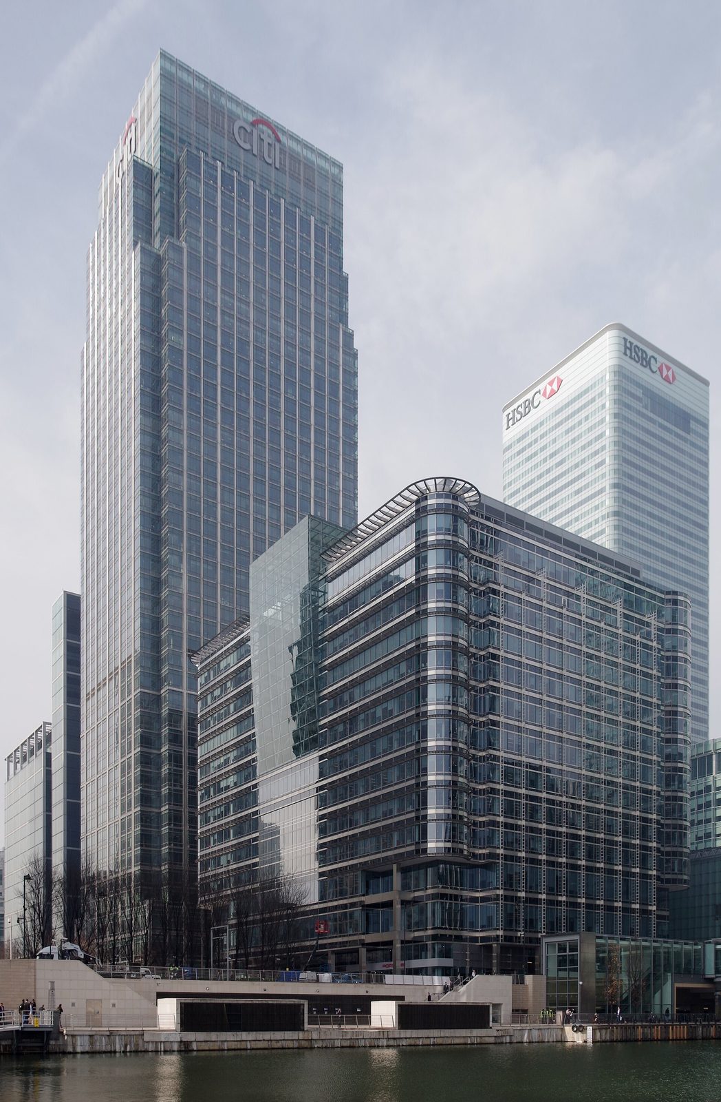 The Citi and HSBC towers at Canary Wharf in London