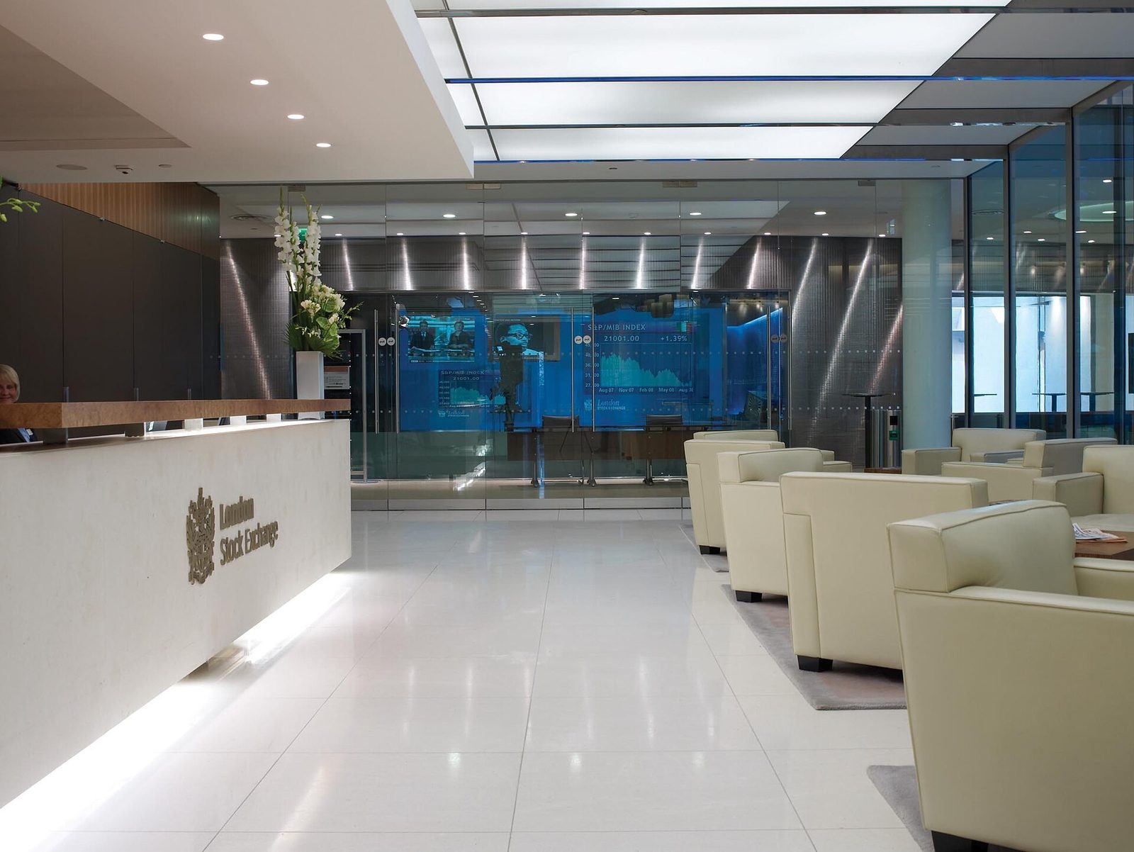 The London Stock Exchange reception at Paternoster Square
