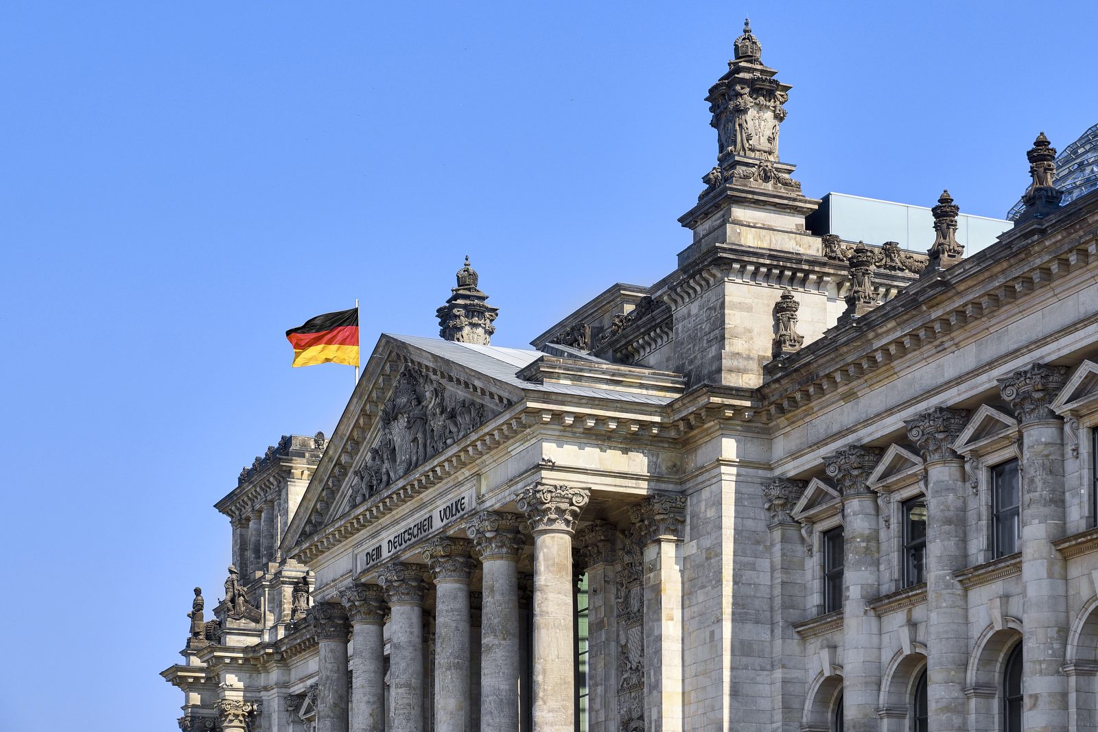The Reichstag building in Berlin