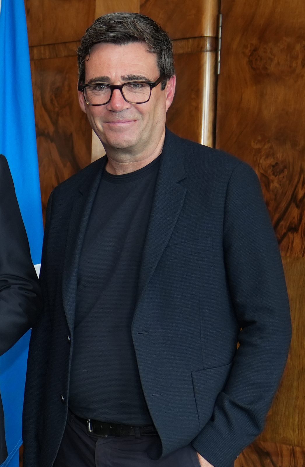 Andy Burnham photographed in Edinburgh in August 2024