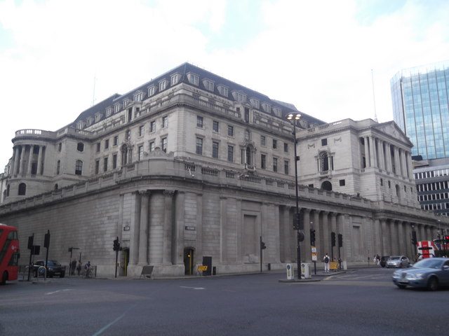 The Bank of England building, Threadneedle Street