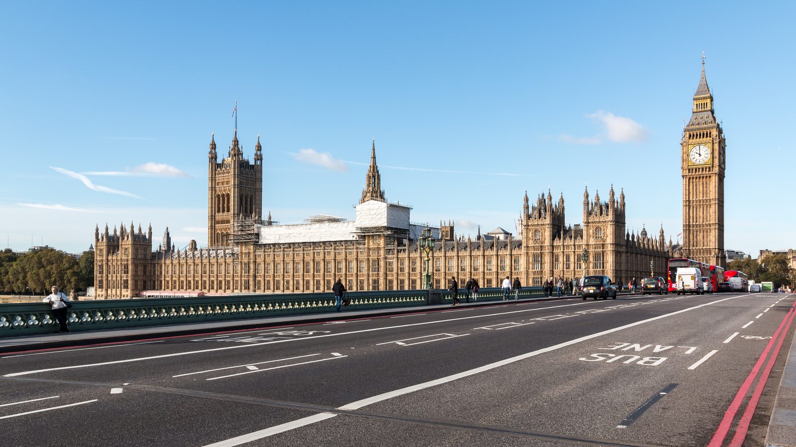 The Palace of Westminster in London