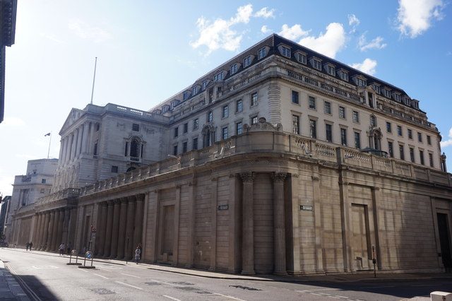The Bank of England on Threadneedle Street