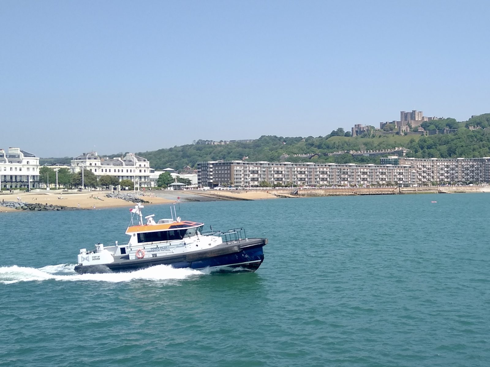 A Dover Pilot Harbour Patrol boat at the Port of Dover