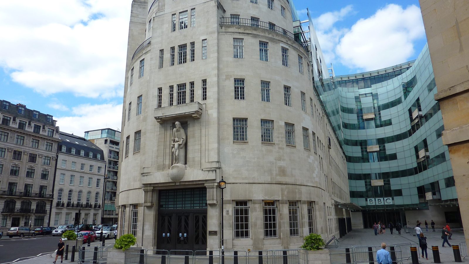 Broadcasting House in Portland Place, London