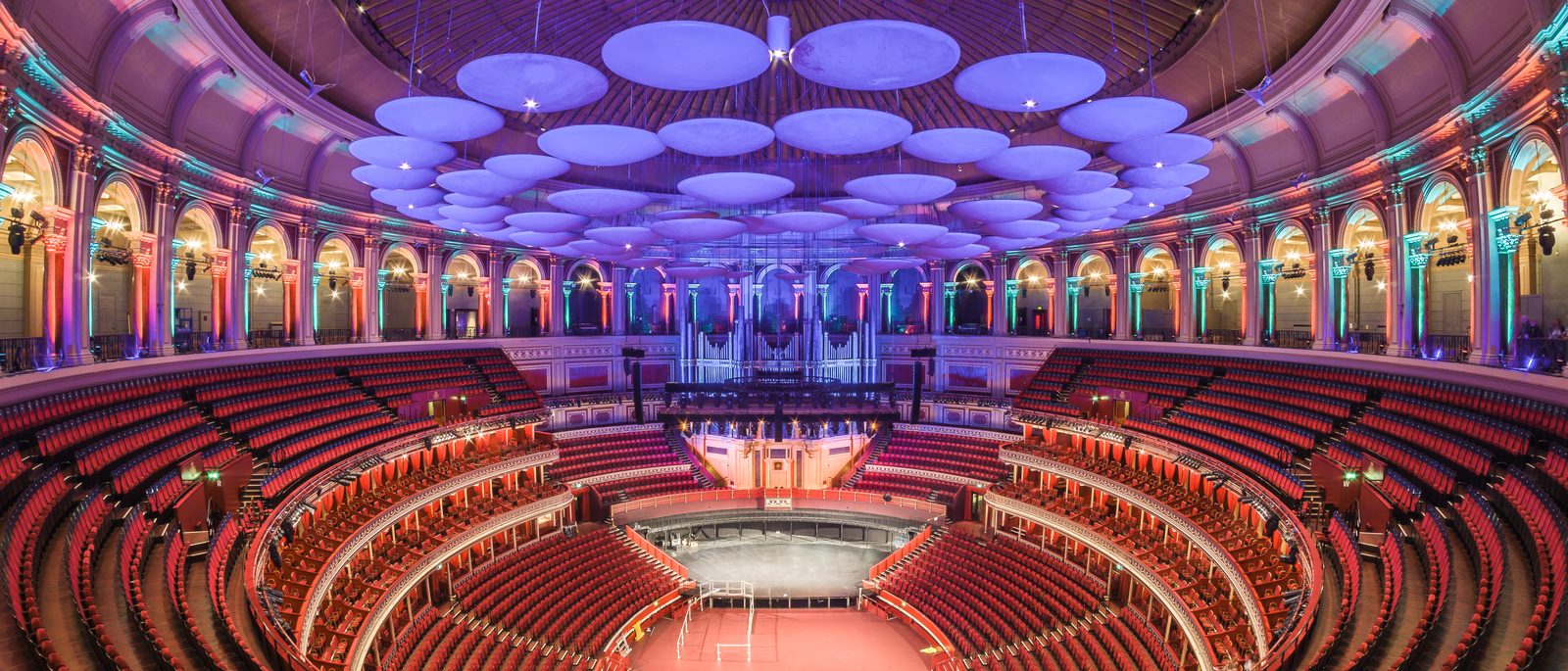 The gallery of the Royal Albert Hall