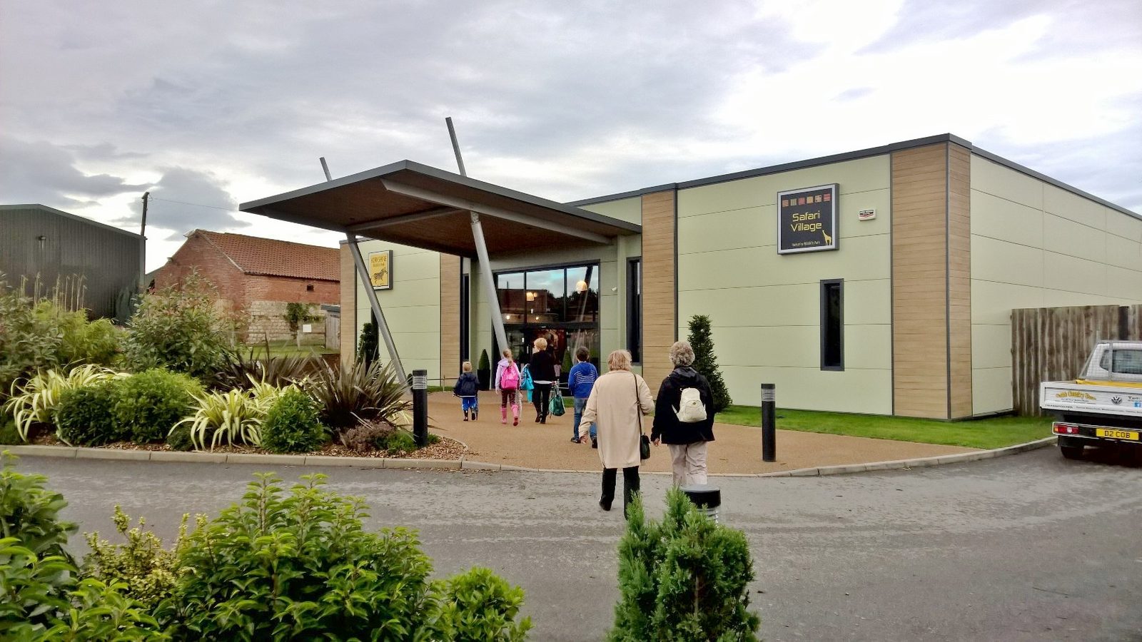 The Safari Village entrance to Yorkshire Wildlife Park