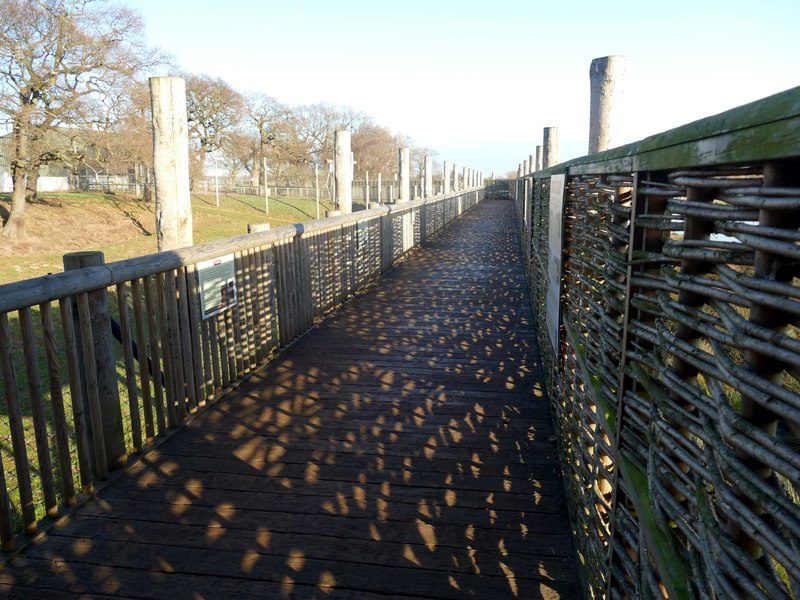 The tiger viewing walkway at Yorkshire Wildlife Park